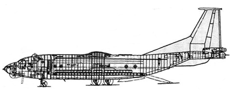 Компоновка самолета Ан-40