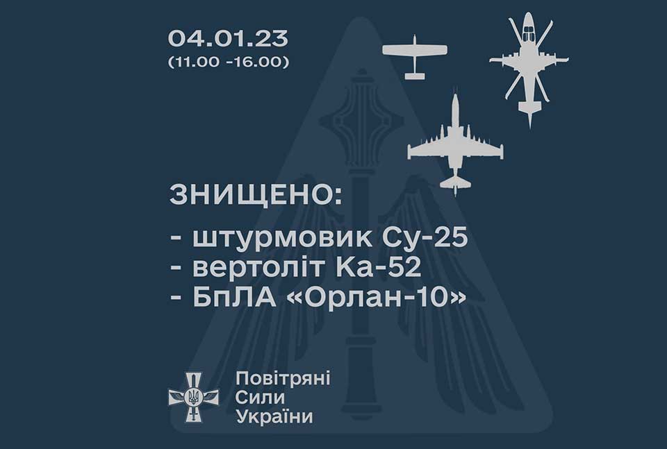 ЗСУ знищили ворожі штурмовик та вертоліт