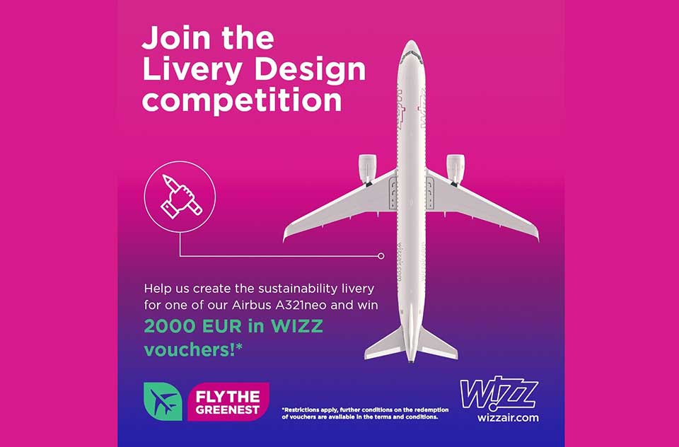 Wizz Air запрошує долучитись до розробки лівреї для літака A321neo