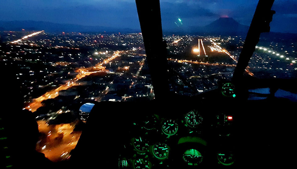 18 ОВО оттачивал навыки ночного пилотирования