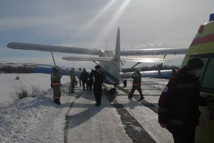 В Казахстане самолет Ан-2 из-за проблем с двигателем сел на автодорогу