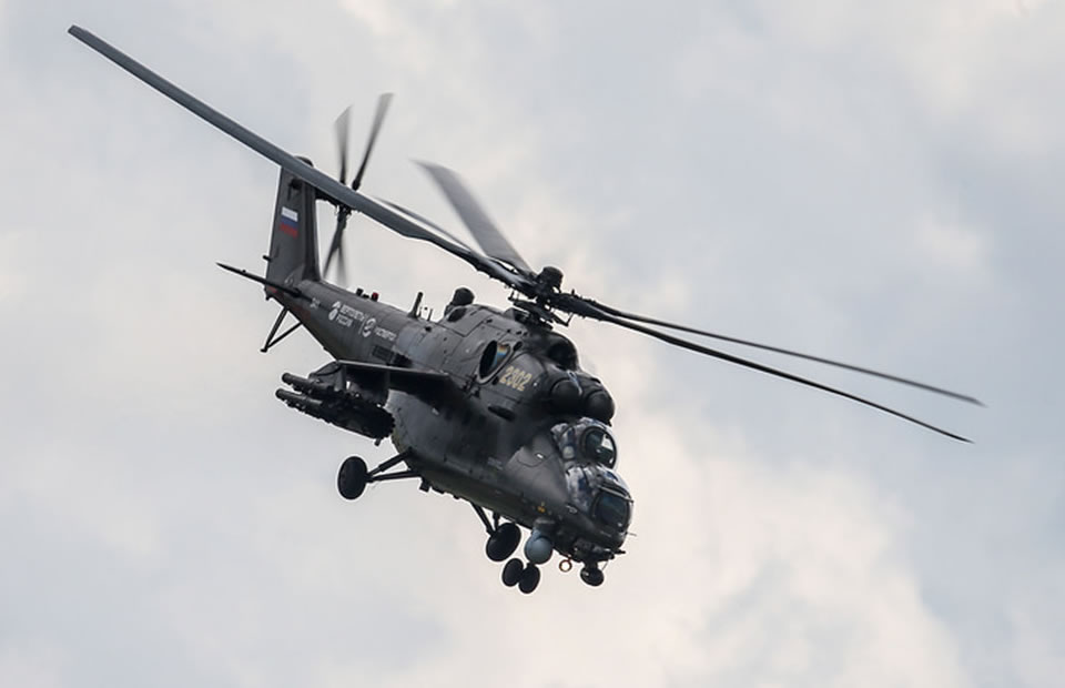 Российский вертолет упал в Сирии