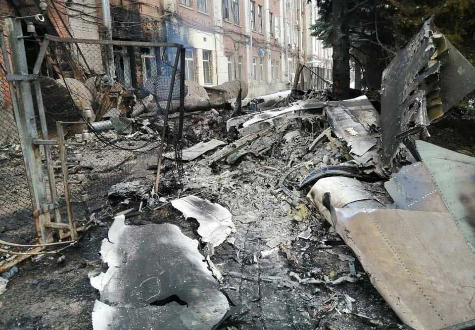 Російському пілоту збитого над Харковом літака повідомлено про підозру