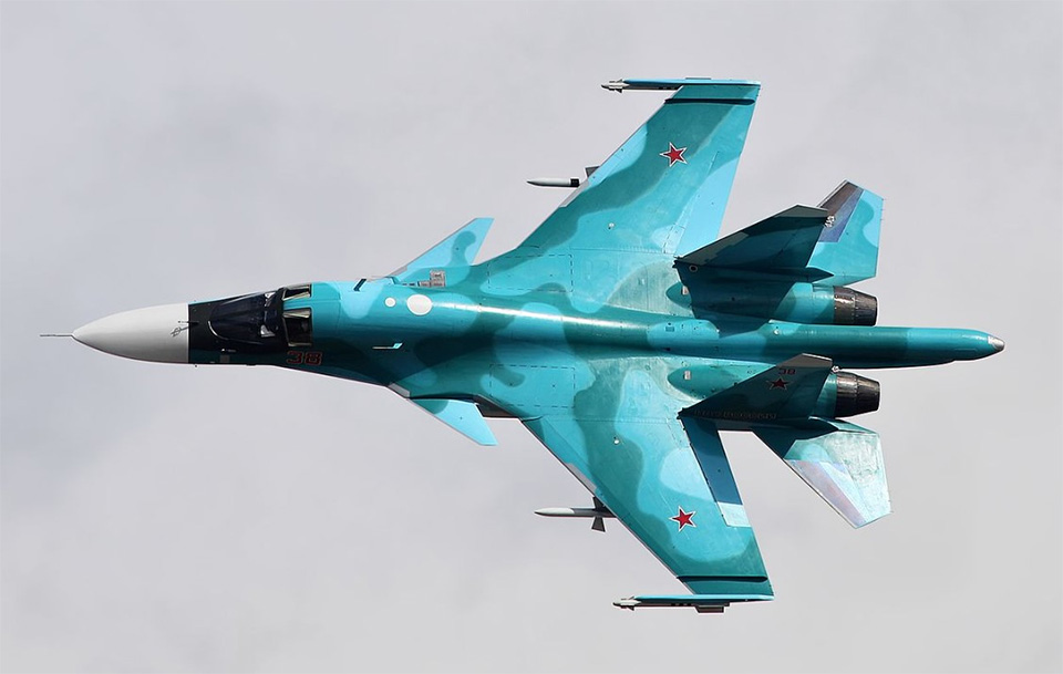 ГУР назвало кількість російських Су-34, Су-35 та А-50У