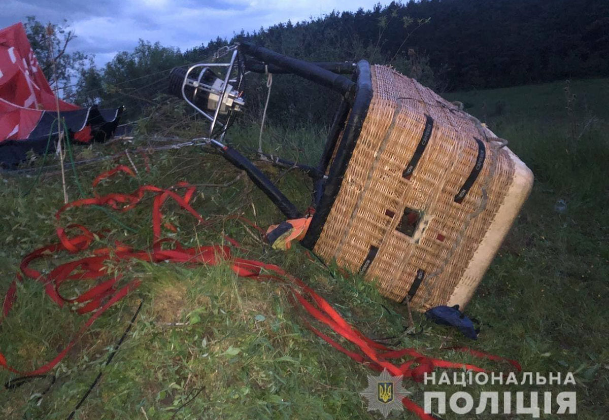 Очевидцы рассказали о падении воздушного шара в Хмельницкой области
