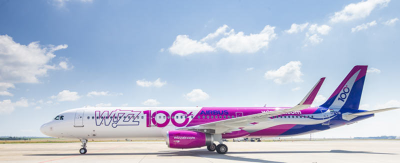 100-й самолет в авиапарке WIZZ AIR