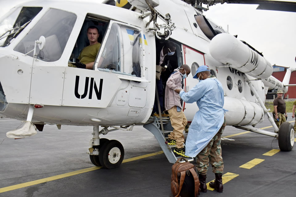 Украинские вертолетчики в Конго выполнили очередную медэвакуацию