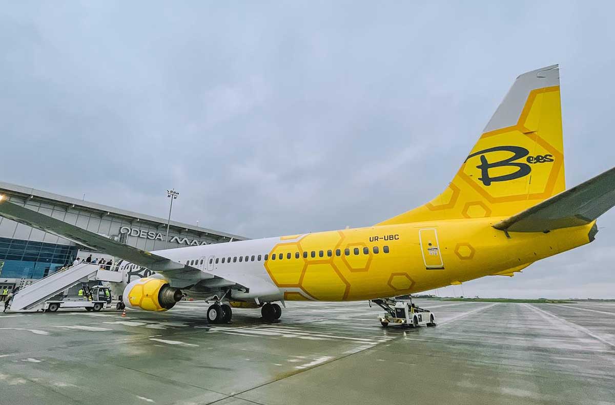 Состоялся первый рейс Bees Airline из столицы Армении в Одессу