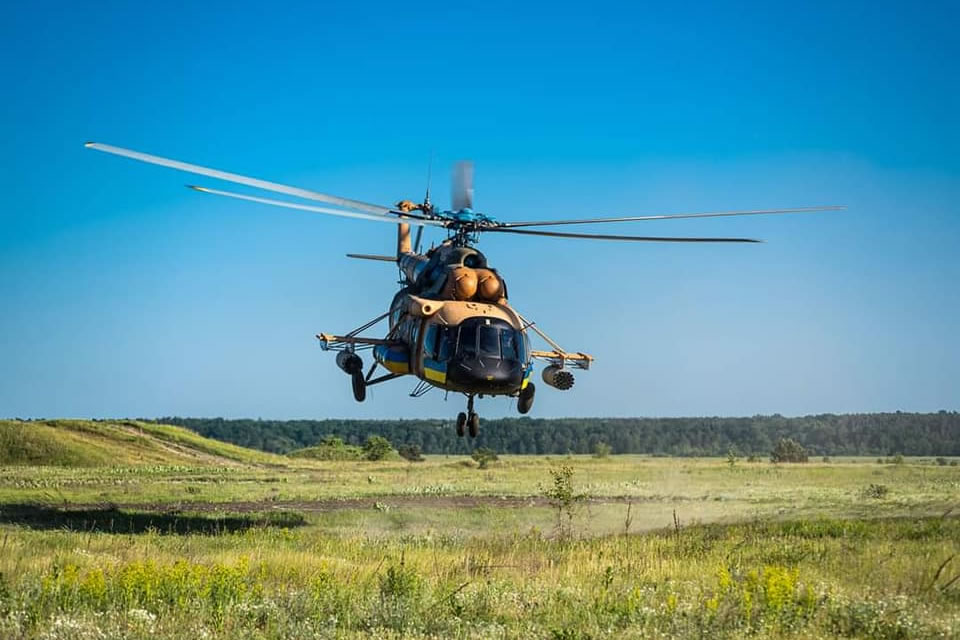 Вертольотники Північної операційної зони провели навчання