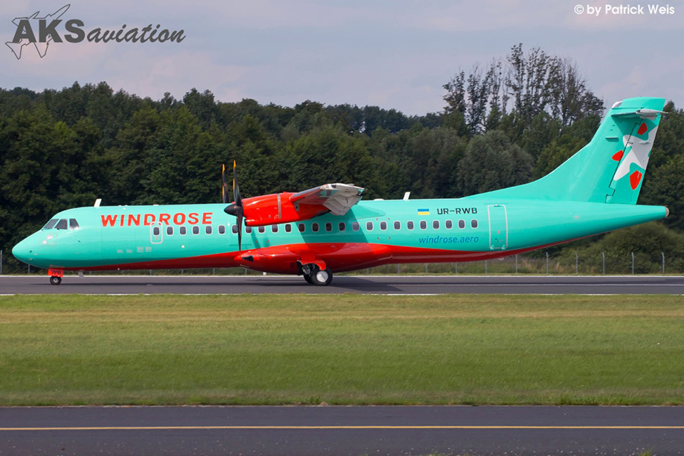 Авиакомпания Windrose получила второй самолет ATR