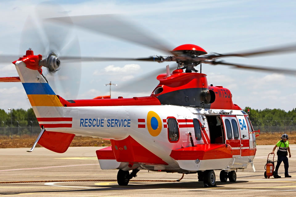 Пятый вертолет H225 для ГСЧС направляется в Украину