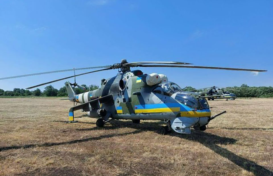 Гелікоптери Мі-24В у I частині польської військової авіації