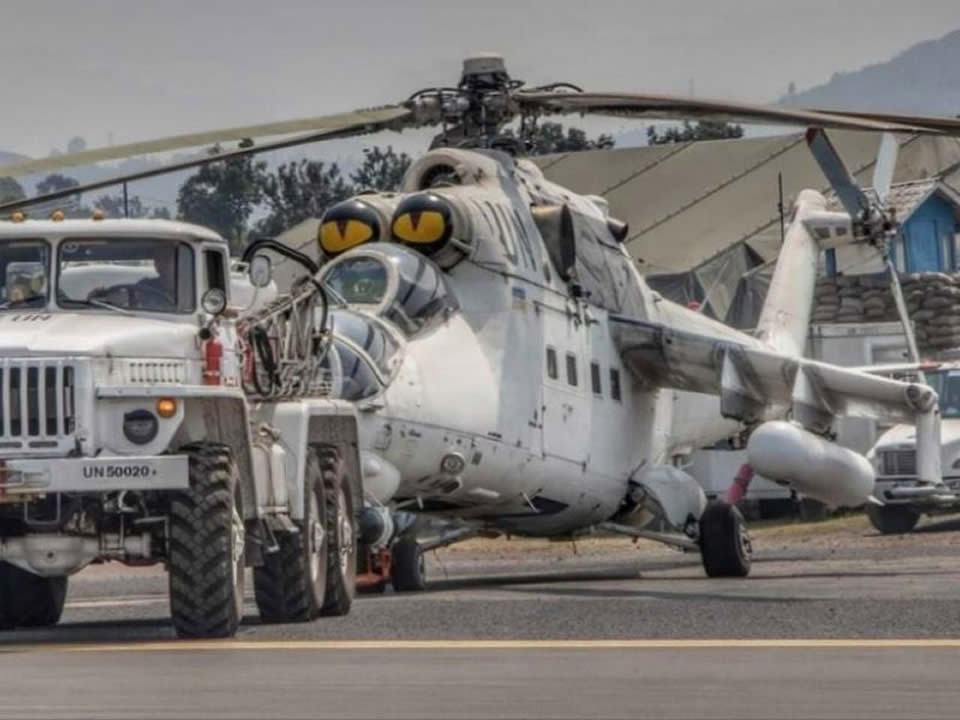 Украинские вертолеты прибыли в Энтеббе