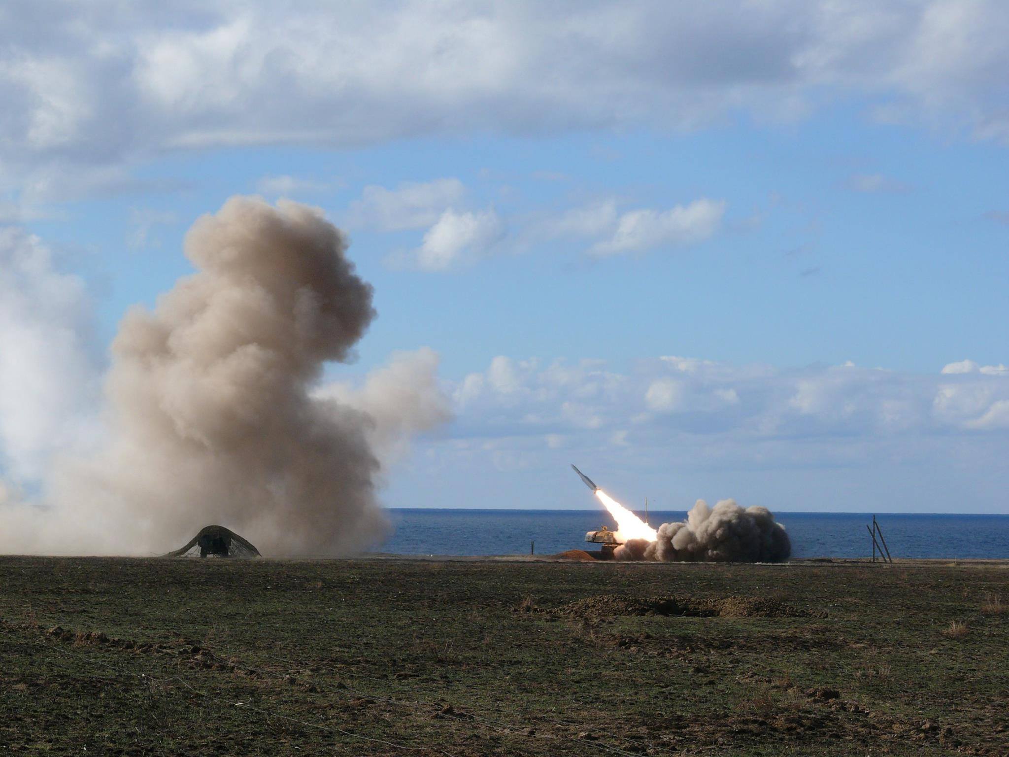 В Херсонской области успешно завершены боевые стрельбы зенитных ракетных подразделений