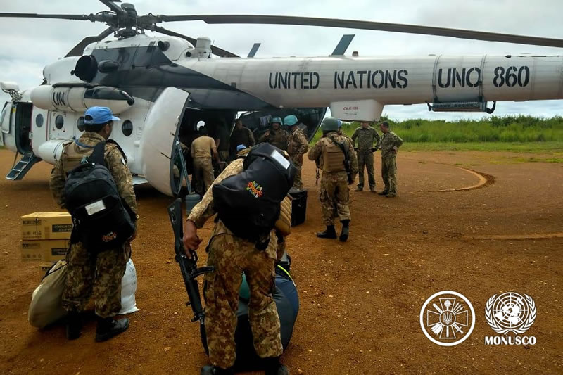 Украинские вертолетчики успешно выполнили очередное задание Миссии ООН в ДР Конго