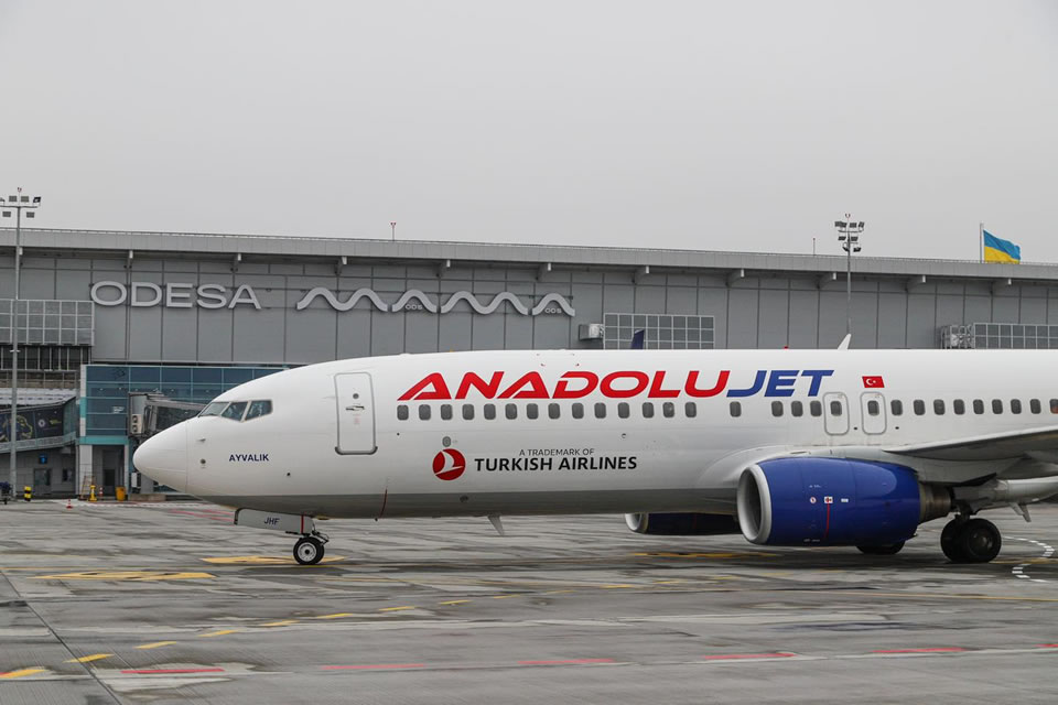 Одесса встретила первый рейс AnadoluJet