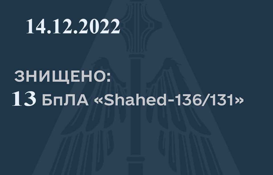 ППО збила вже 13 